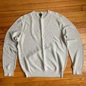 J. Crew Cotton Crewneck Sweater In Garter Stitch